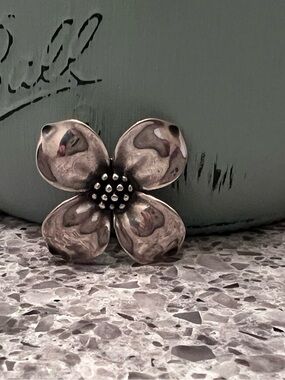 James Avery Silver Flower Pin
